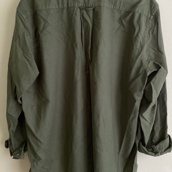 🌵SOLD🌵Olive Button Down Shirt - Picture 3 of 3